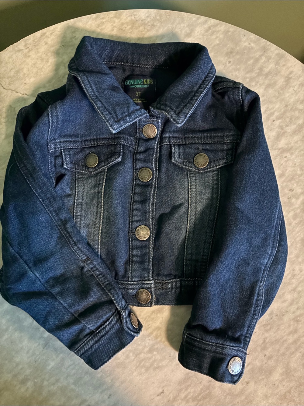 Genuine Kids Dark Blue Denim Jacket for Toddlers